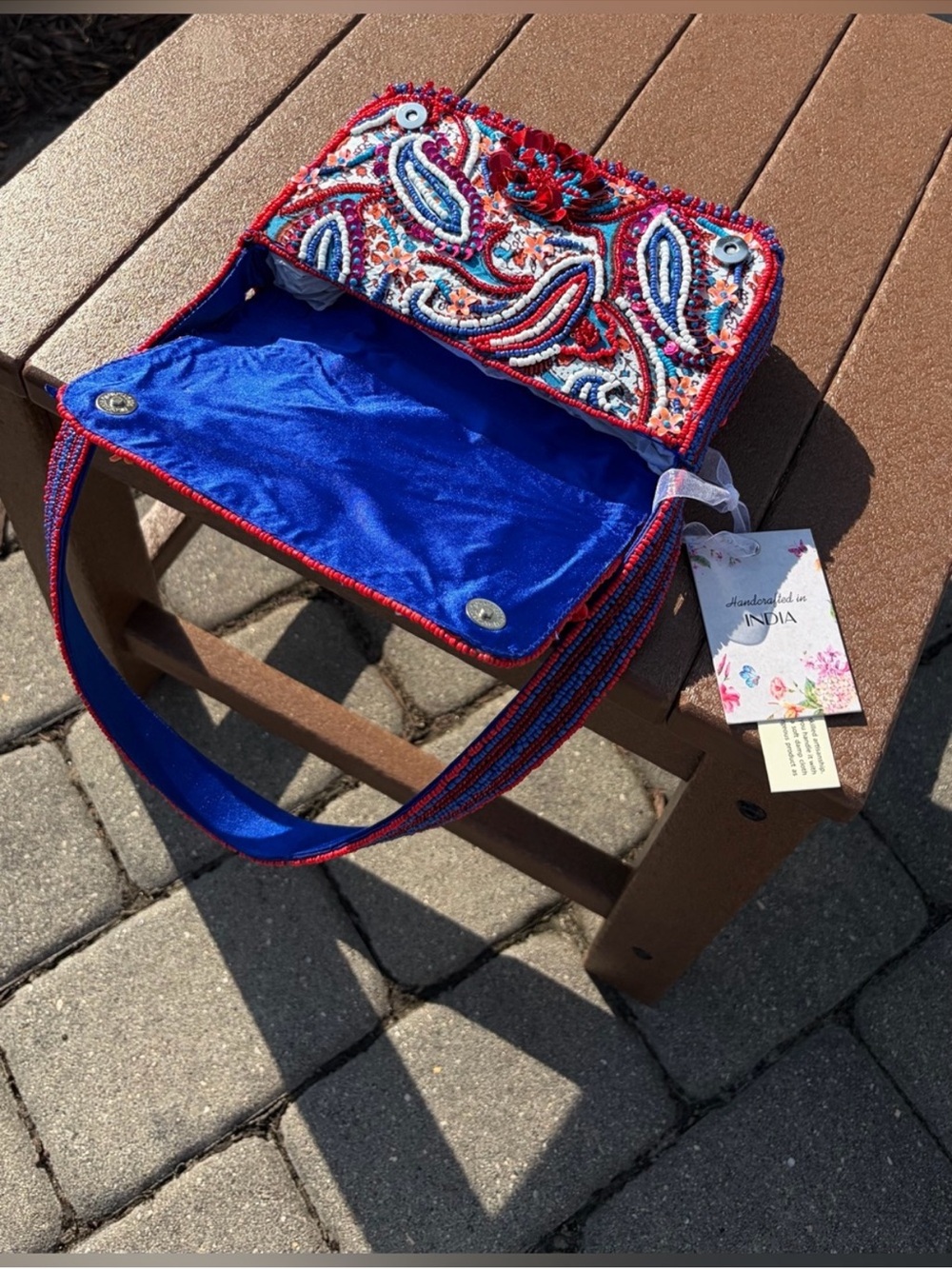 JULY 4TH - SET x2 - VIRAL BEADED BAGS MATCHING - RED, WHITE, AND BLUE 2026 - Picture 4 of 6